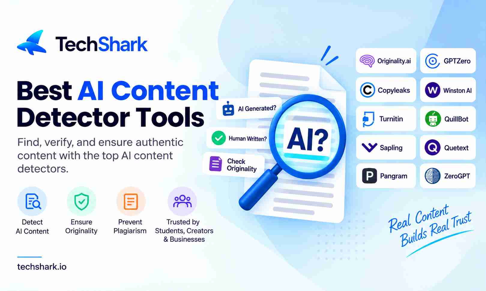 10 Best AI Content Detectors Tools 2026 (Tested & Ranked)