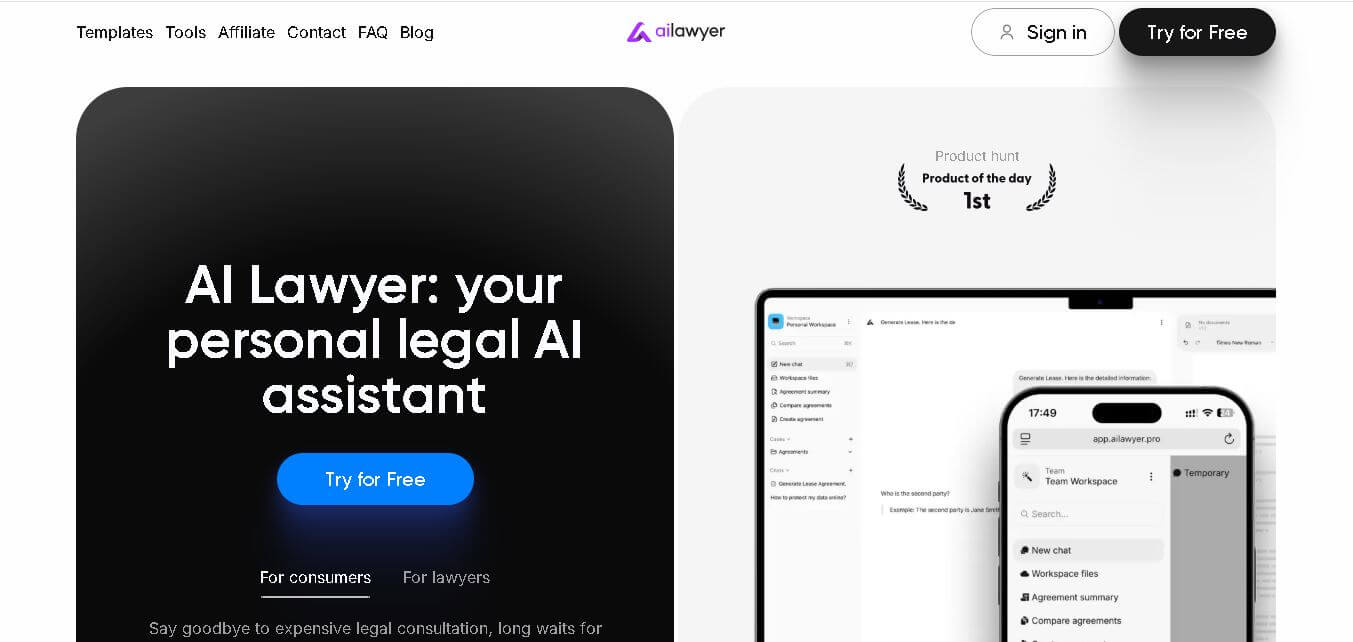 AI Lawyer preview