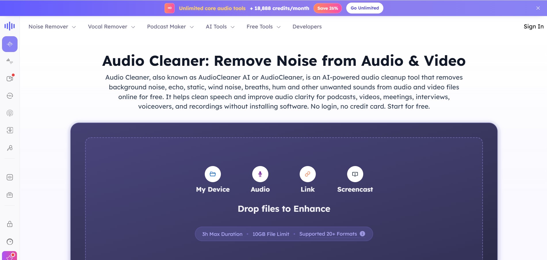 AudioCleaner AI preview