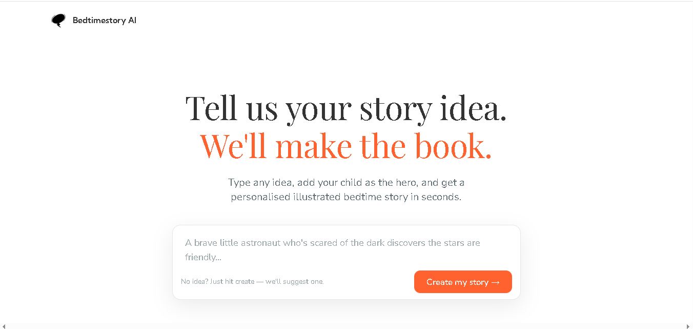 BedtimeStory.ai preview