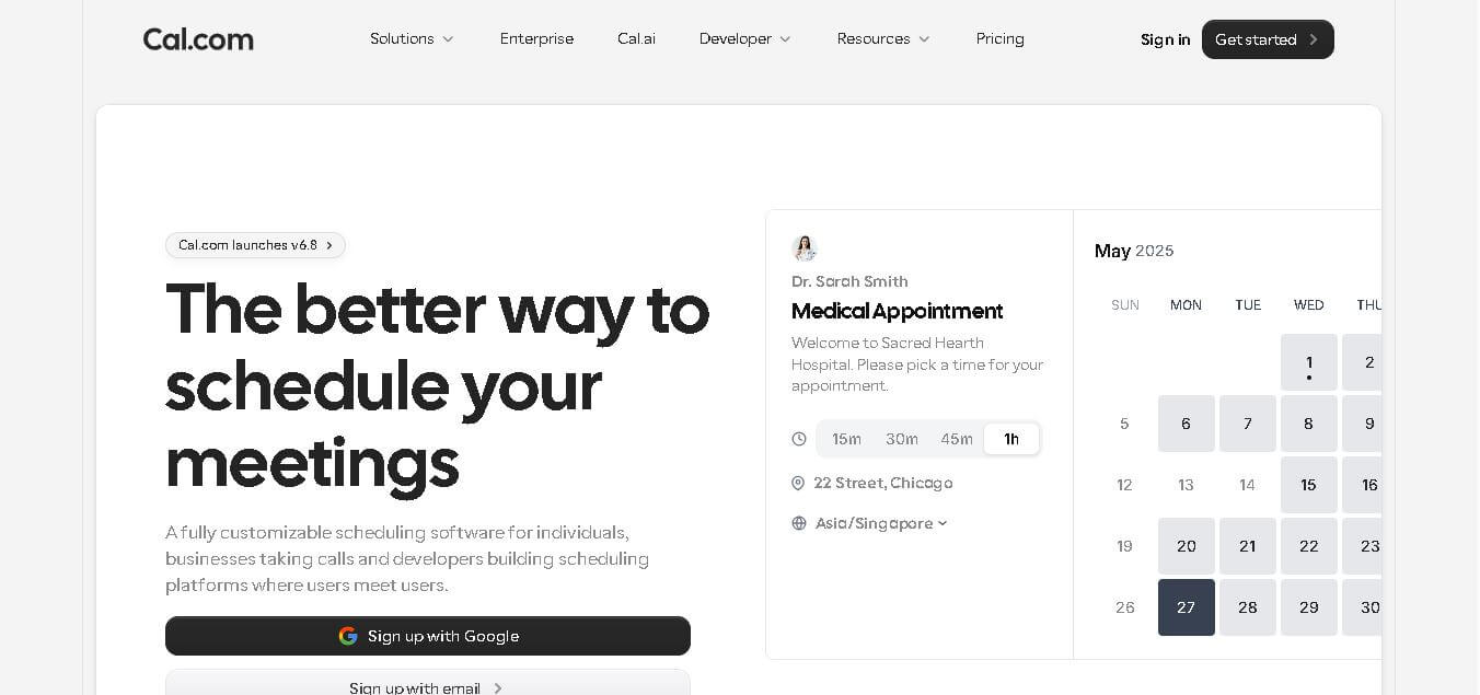 Cal.com preview