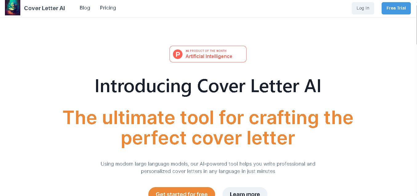 Cover Letter AI preview
