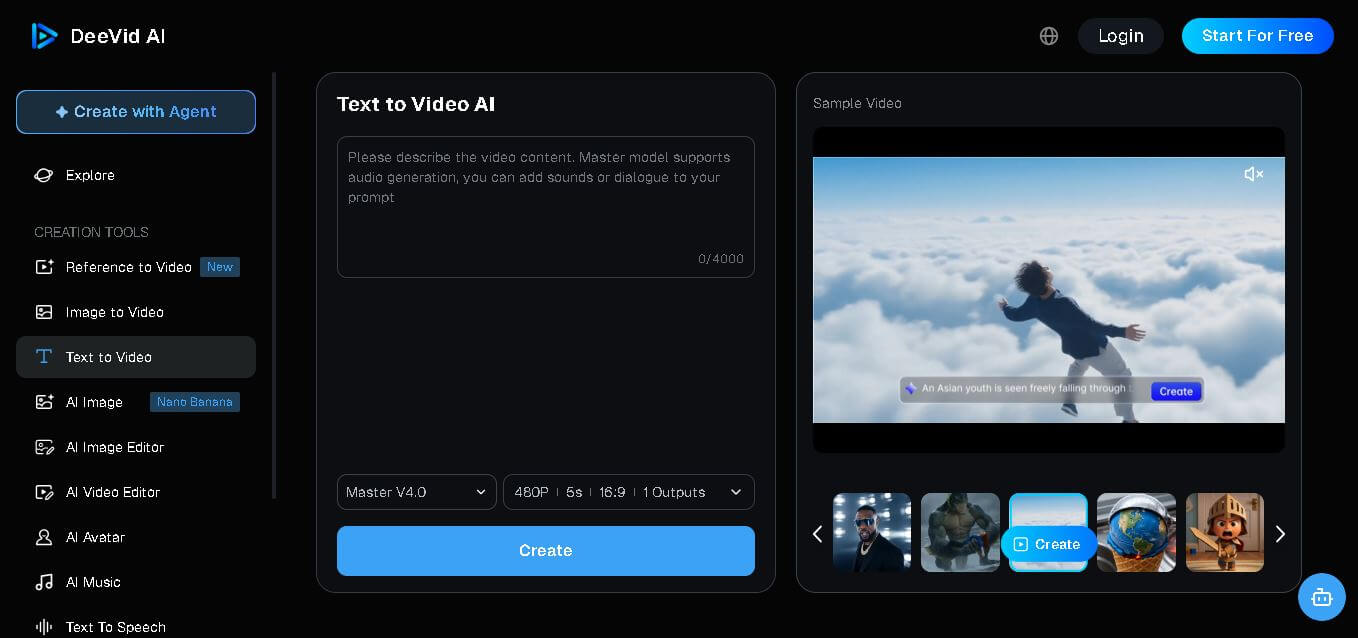 Deevid AI Text to Video preview