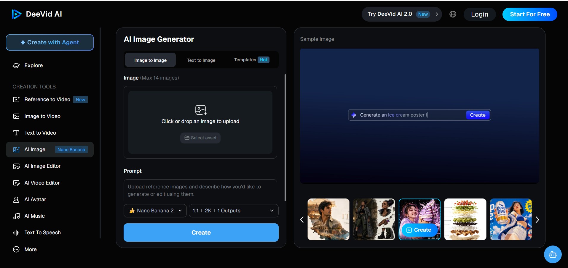 Deevid AI Image preview