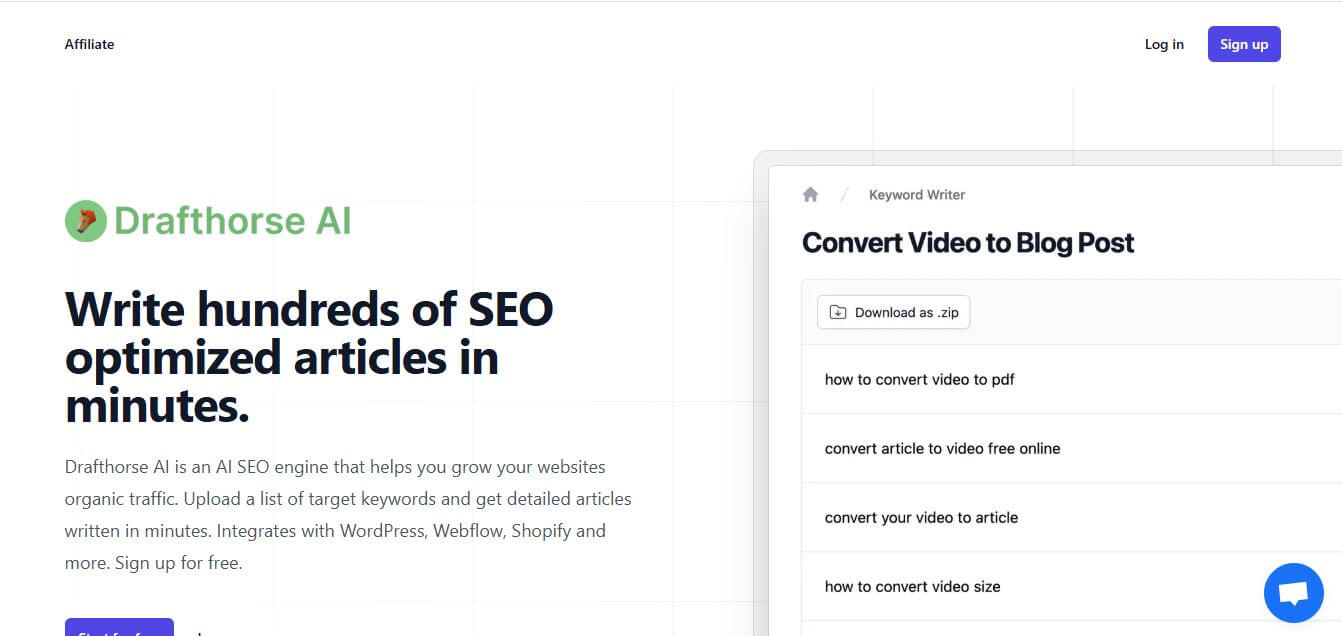 Drafthorse AI Preview