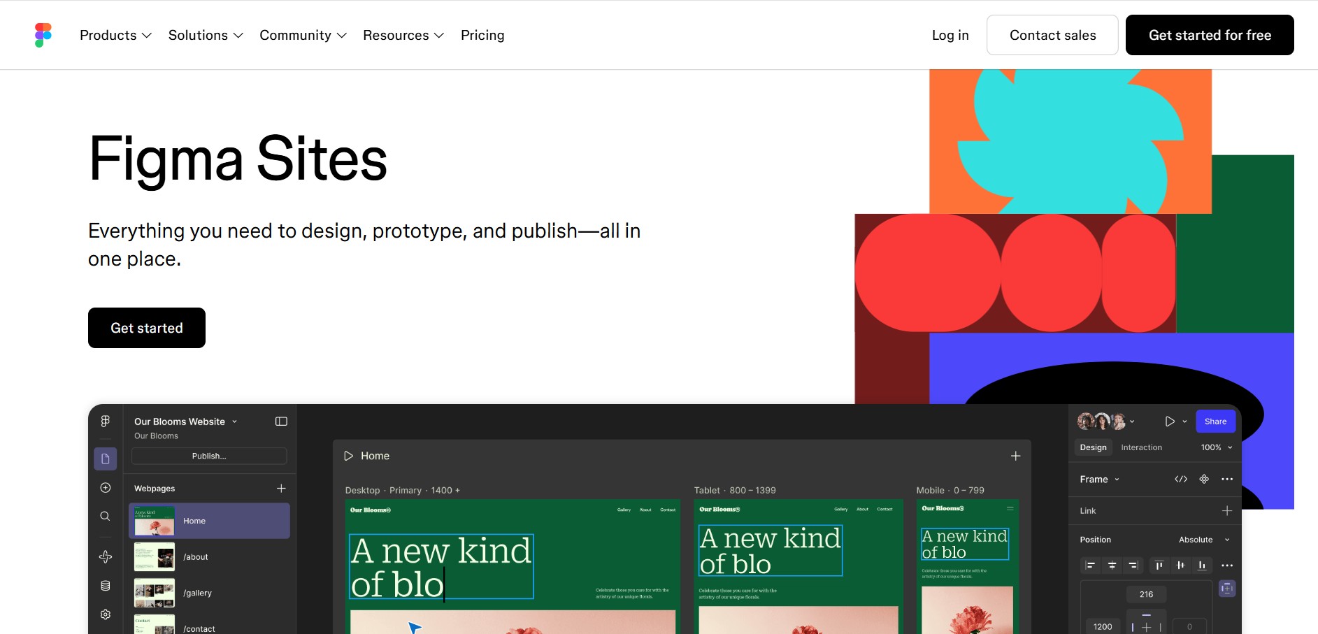 Figma Sites preview