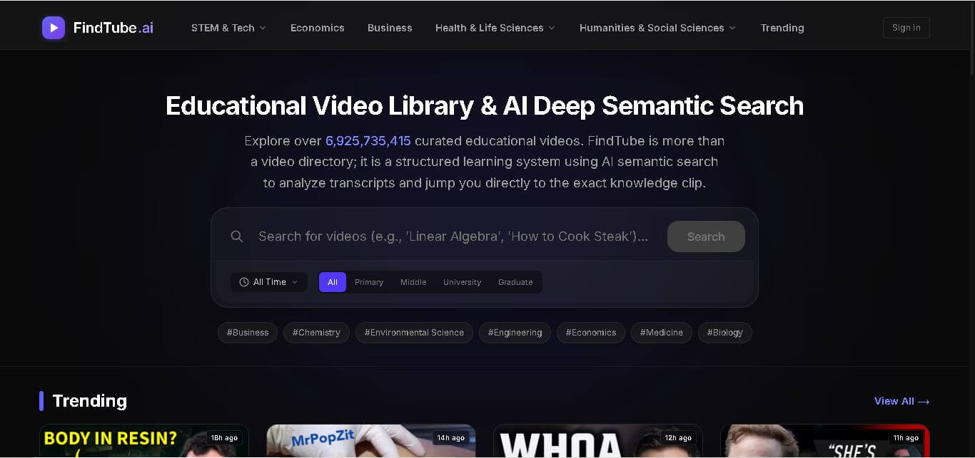 Findtube.AI preview