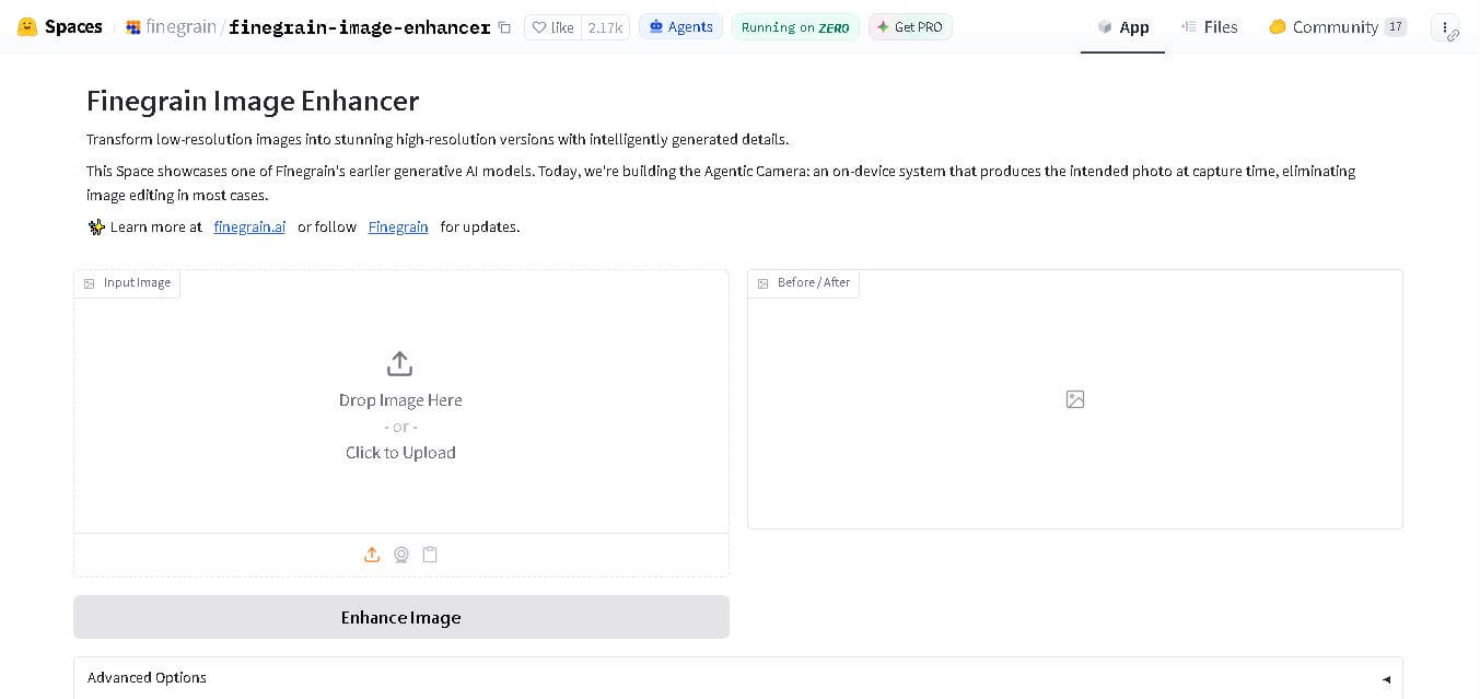 Finegrain Image Enhancer preview