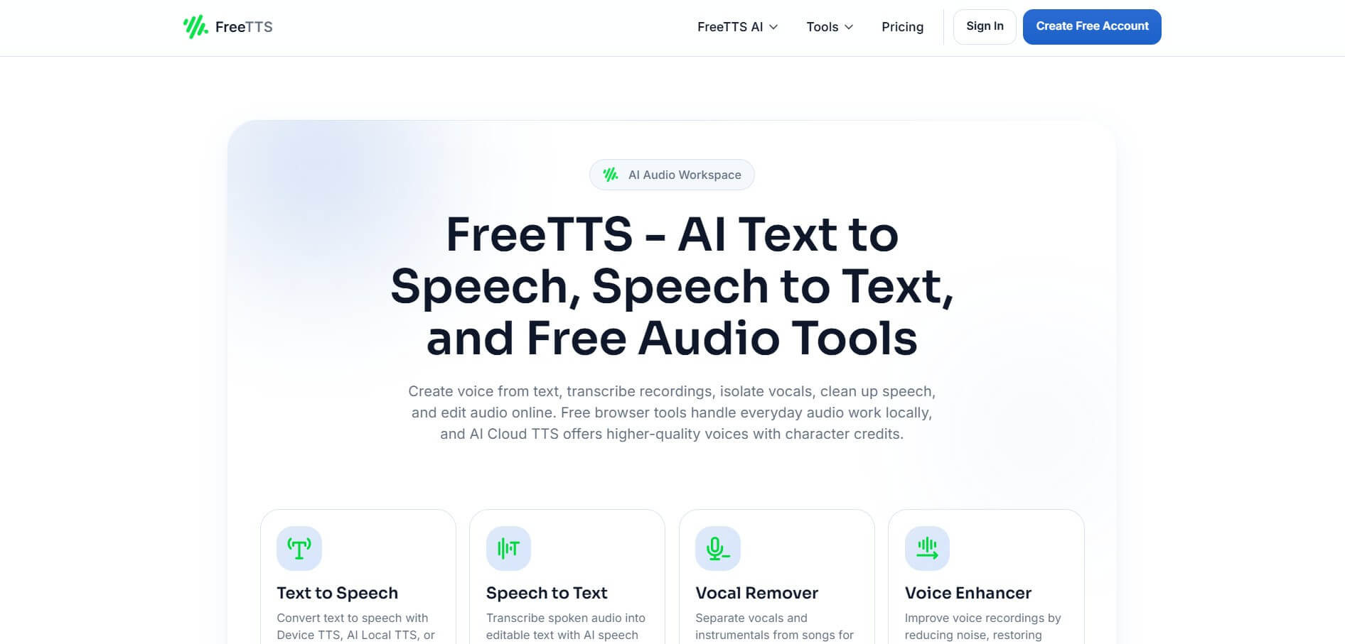 FreeTTS preview