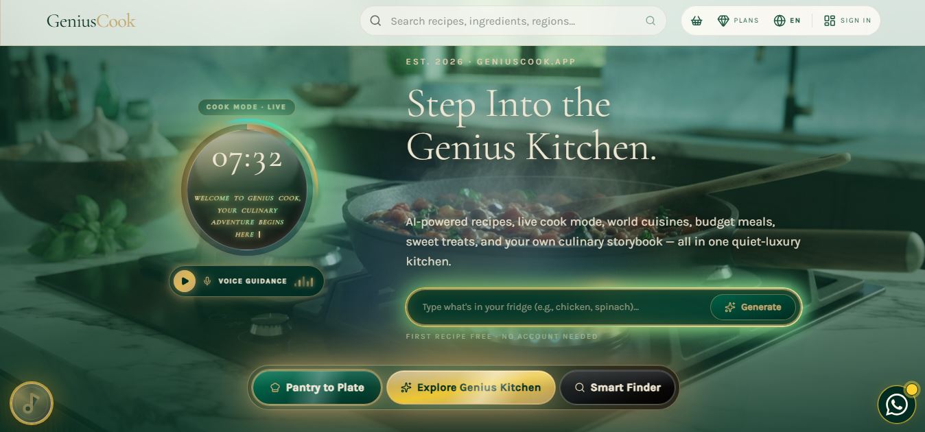 GeniusCook App preview