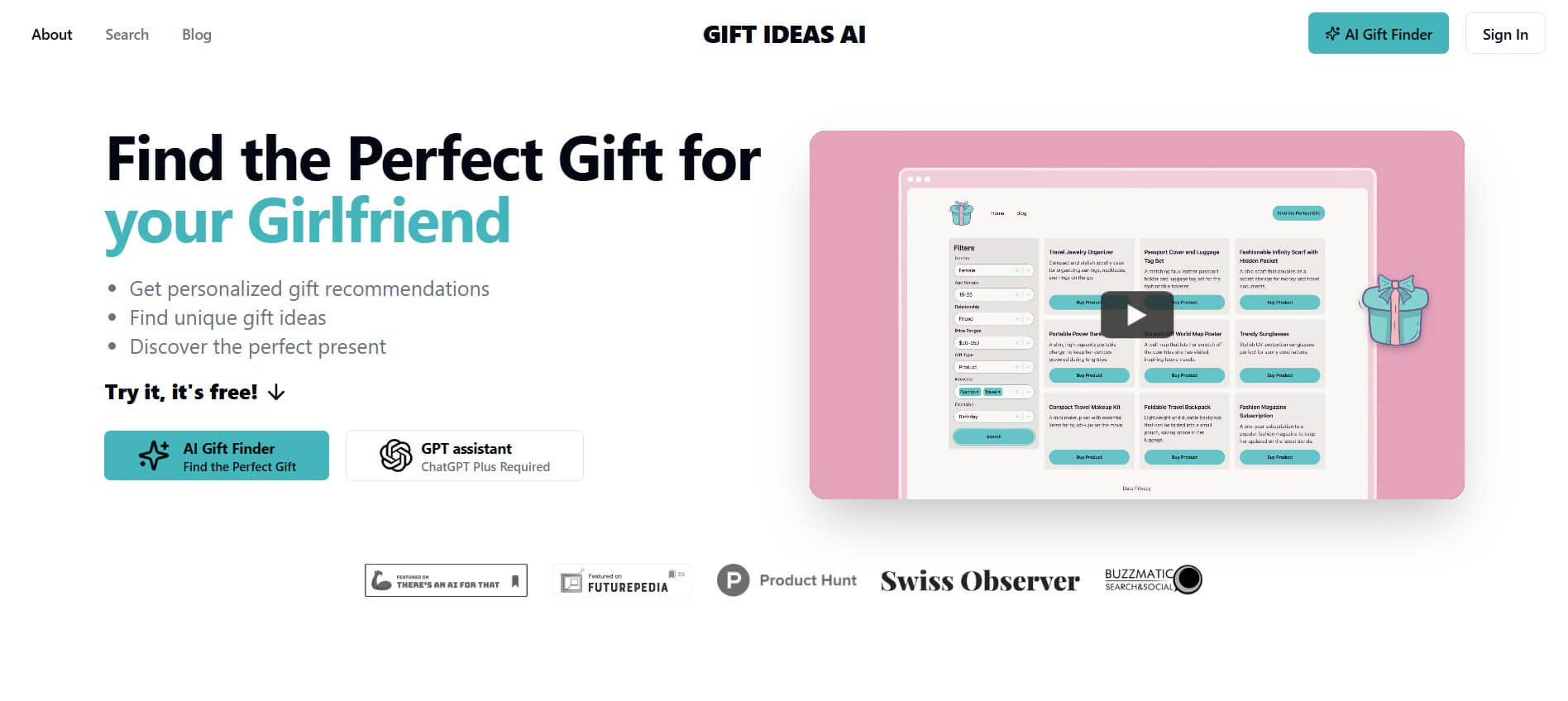 Gift Ideas AI