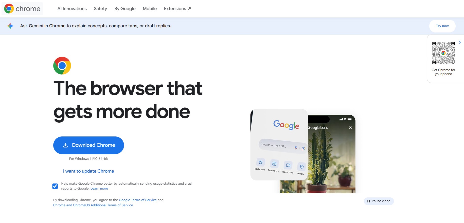 Google Chrome featured screenshot