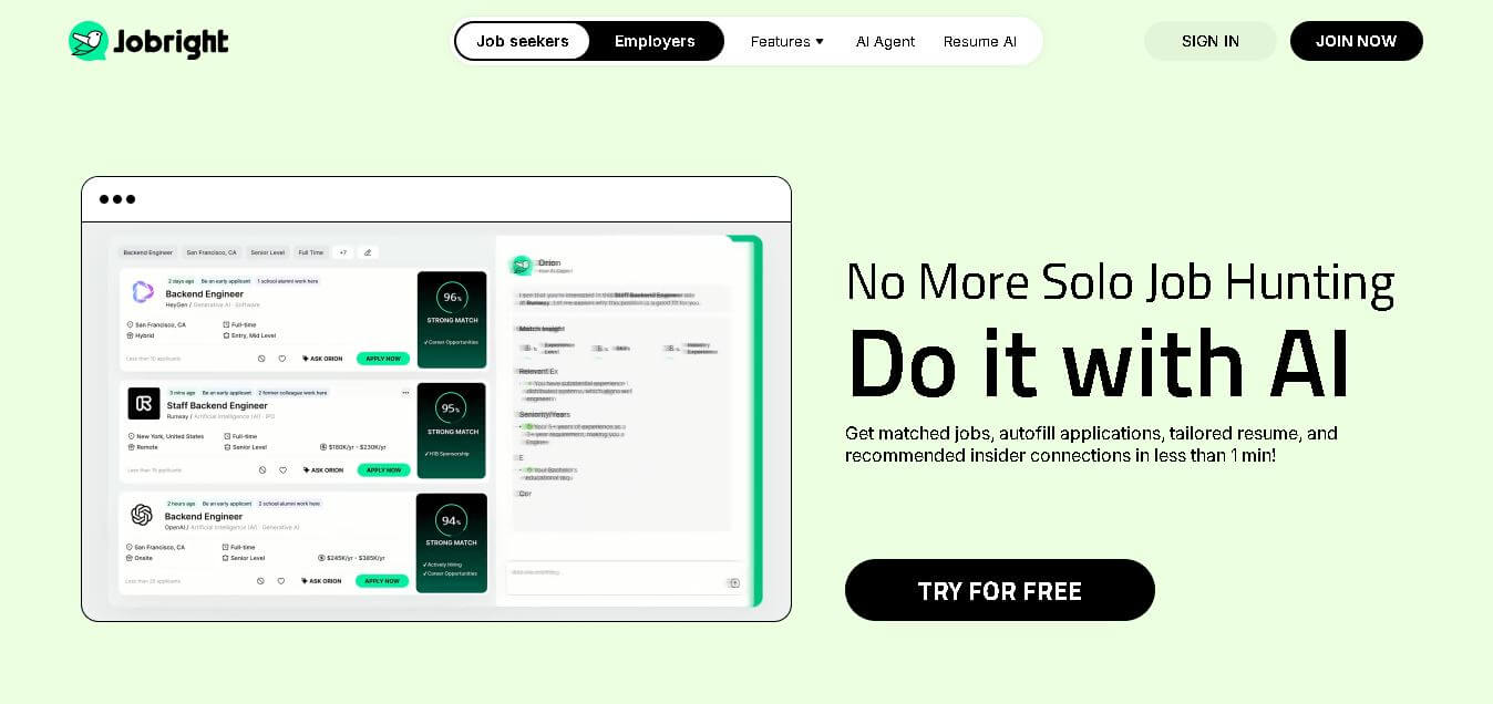 Jobright AI preview