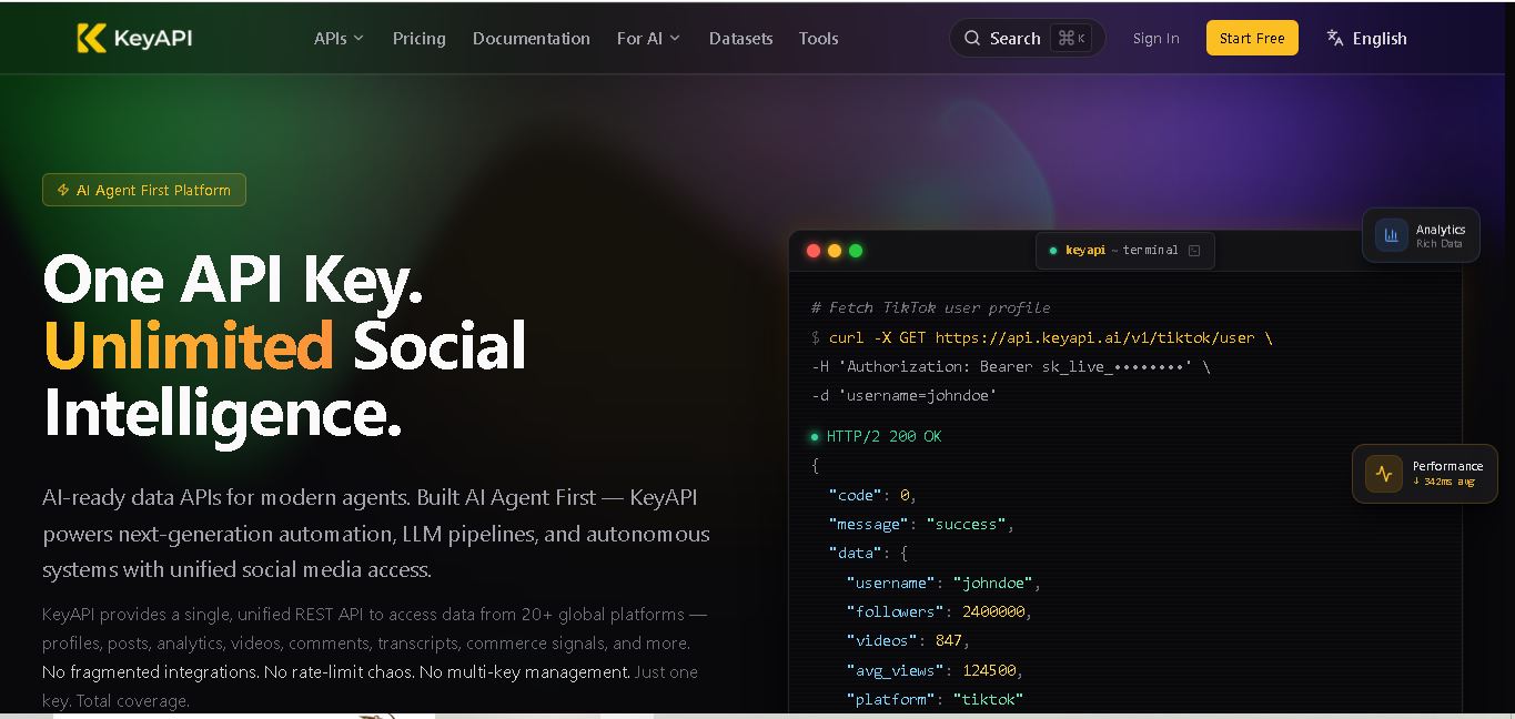KeyAPI AI preview