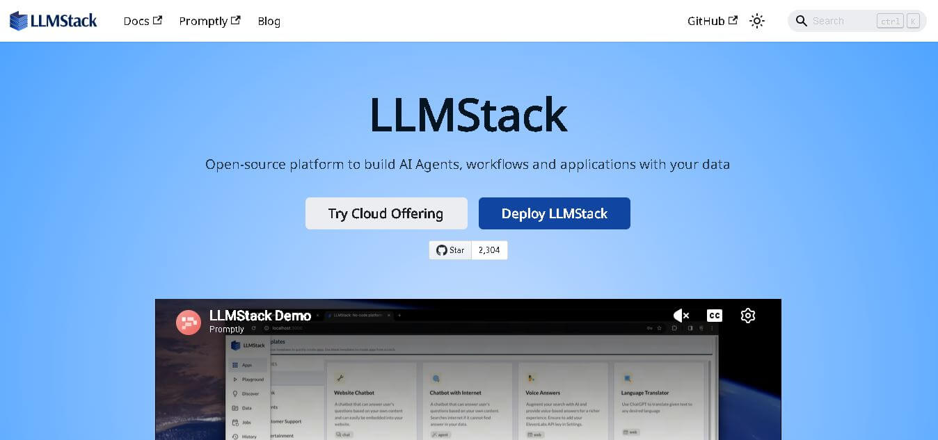 LLMStack preview