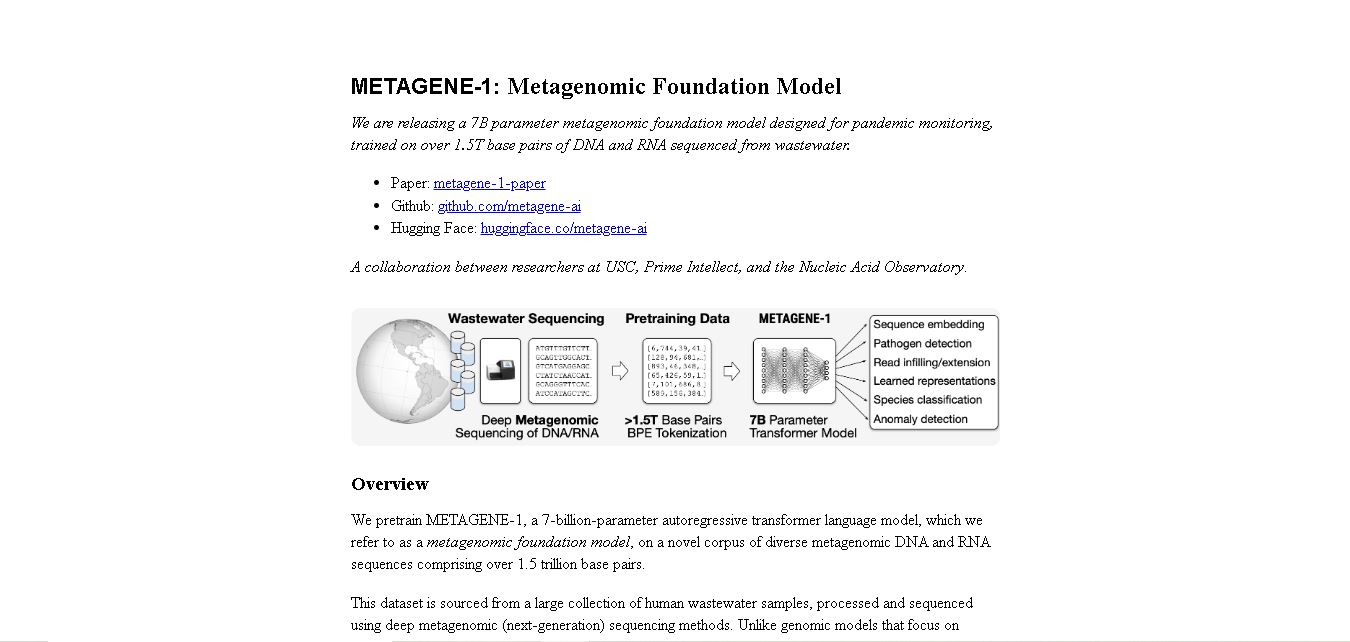 Metagene-1 preview