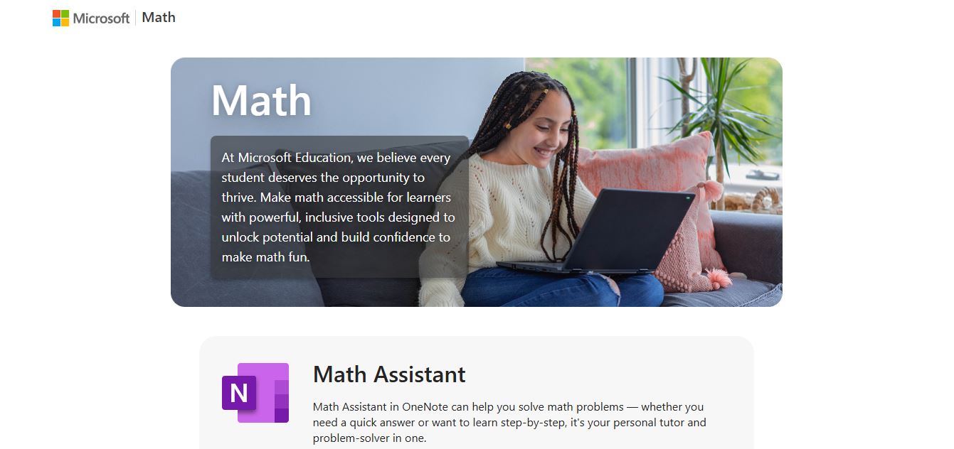 Microsoft Math Solver preview