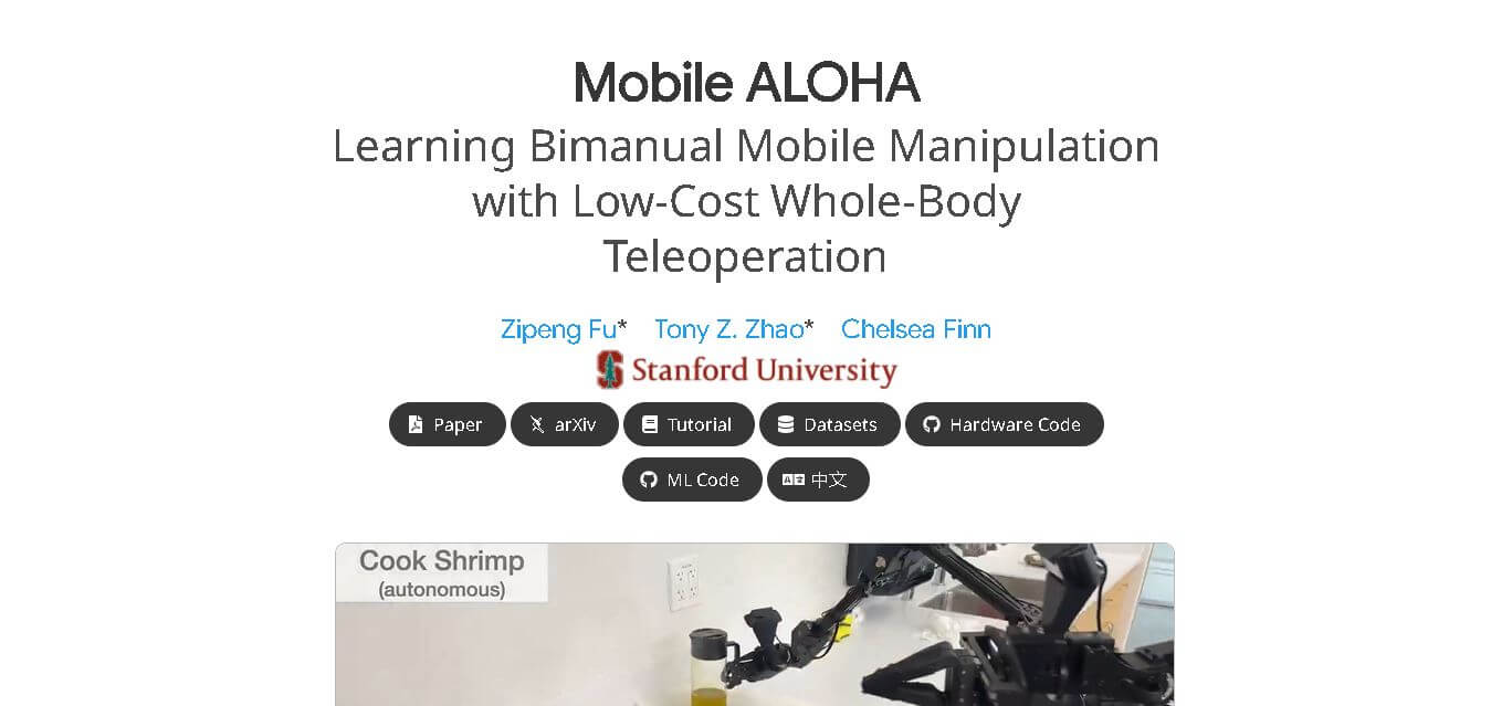 Mobile ALOHA preview