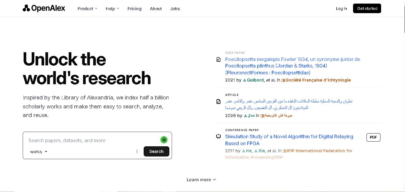 OpenAlex preview