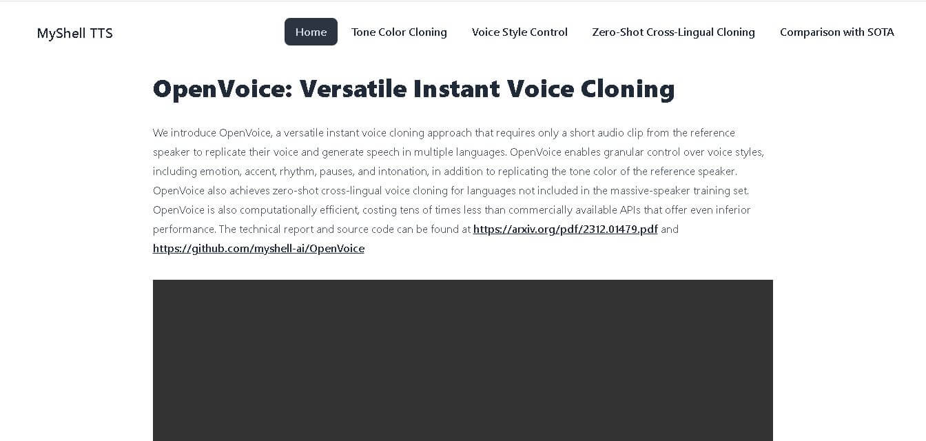 OpenVoice preview