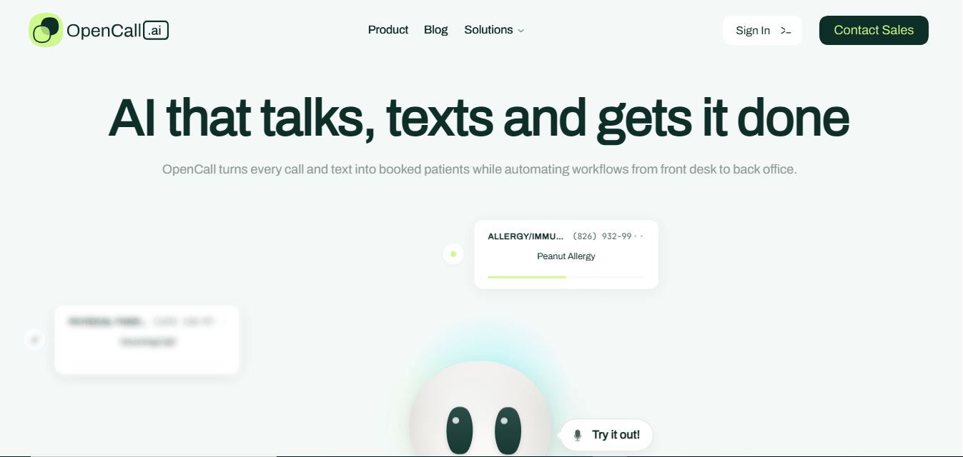 OpenCall AI preview