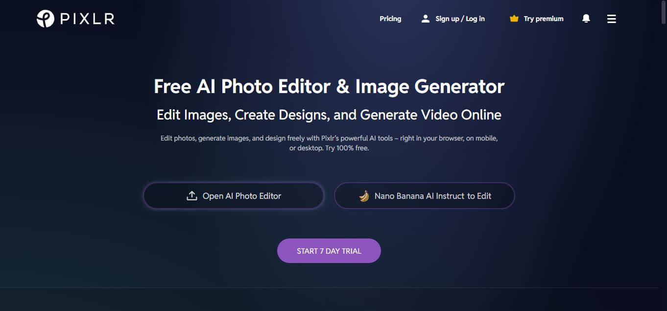 Pixlr: AI-Powered Editor Preview
