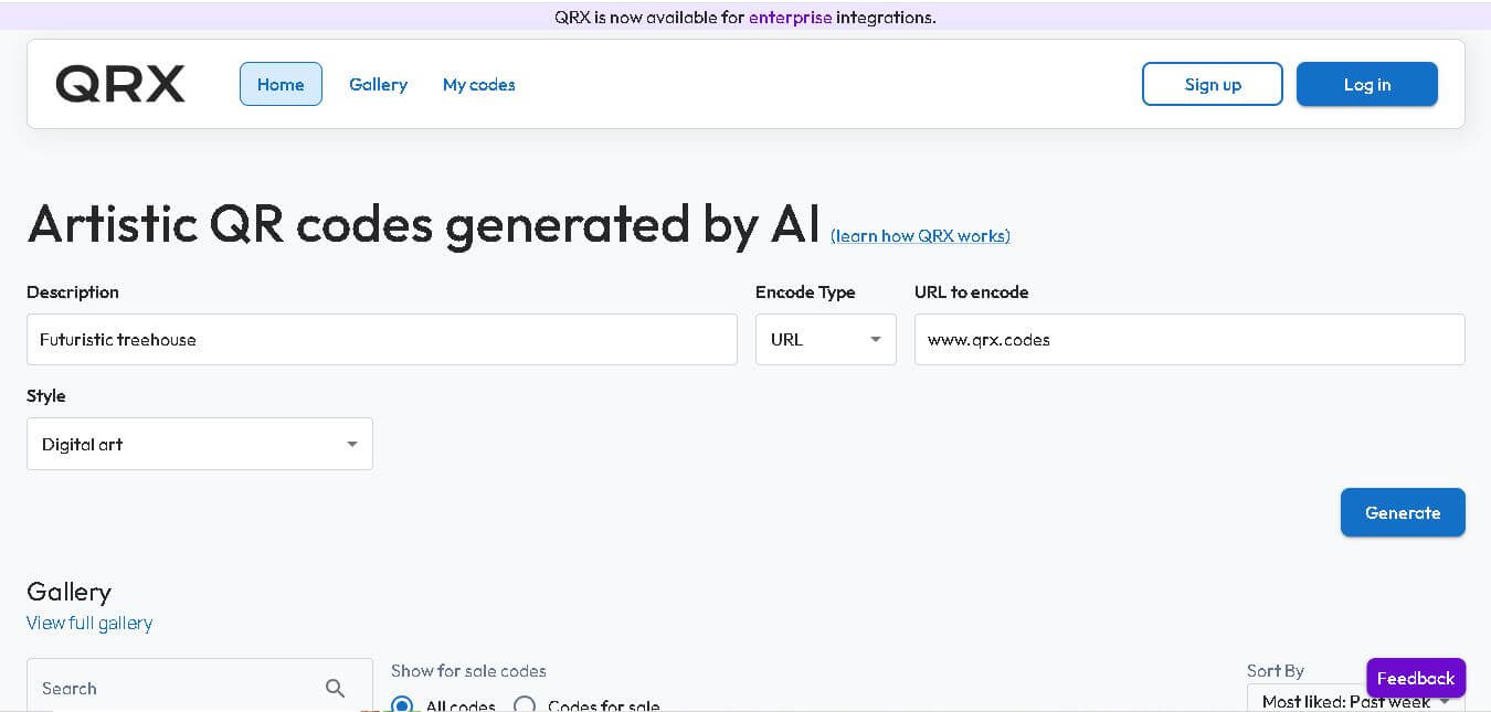 QRX Codes preview