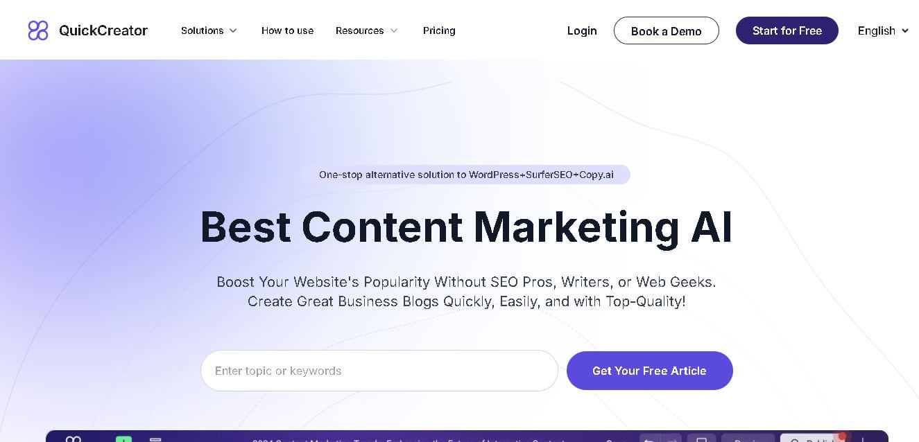 Quick Creator Preview