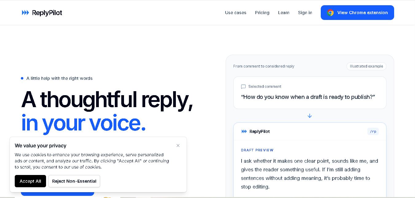 ReplyPilot preview