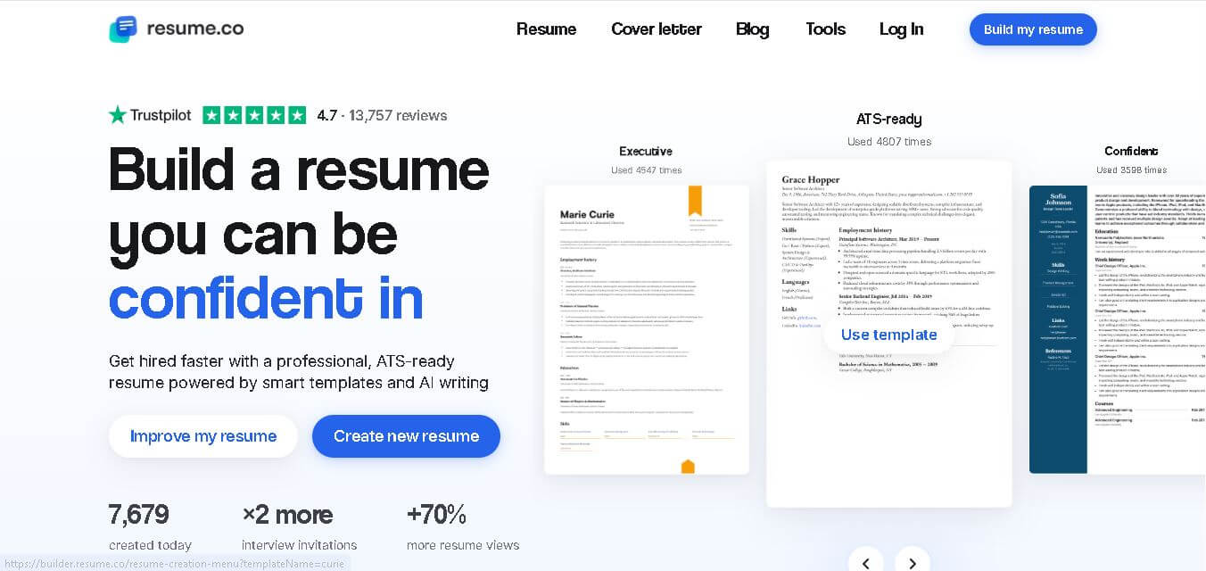 Resume.co preview