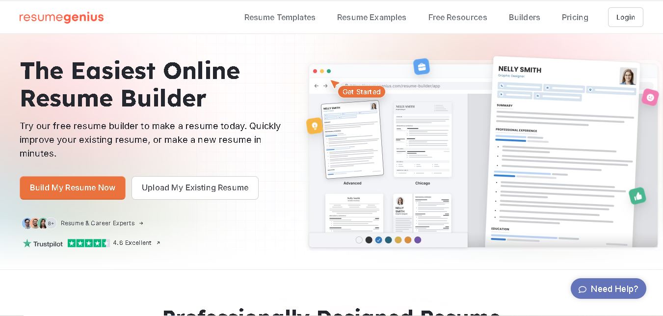 Resume Genius preview