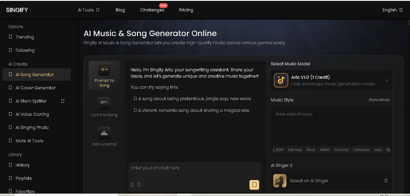 Singify preview