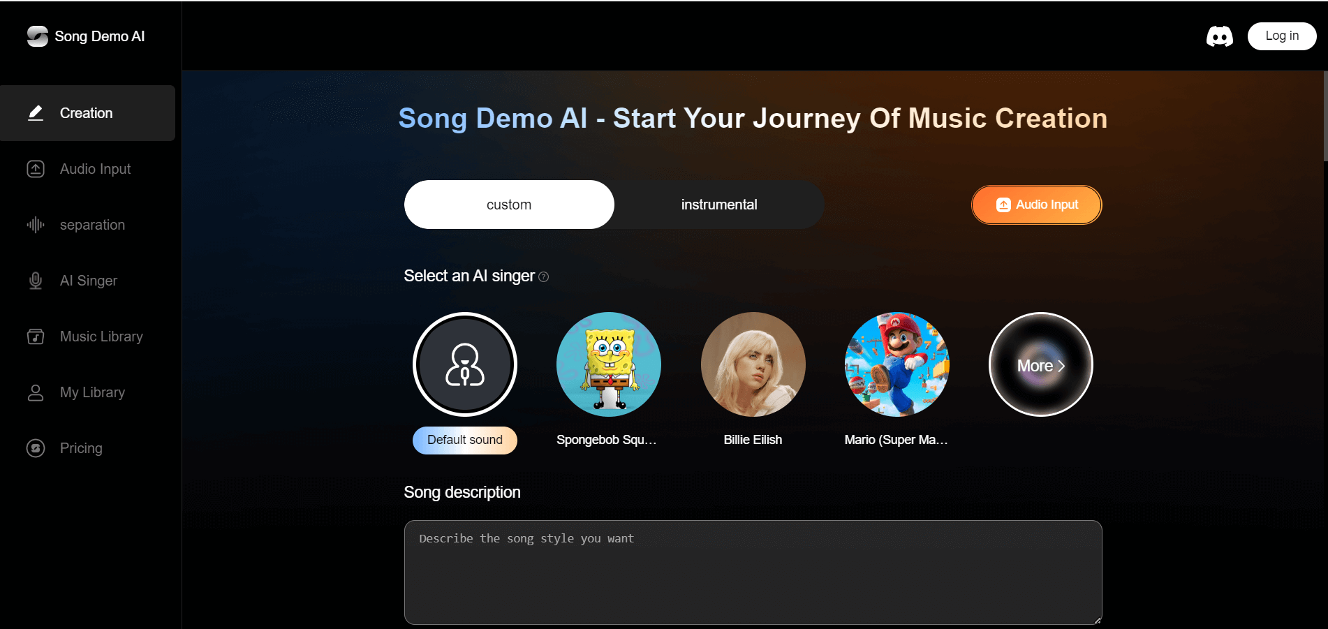 Song Demo AI