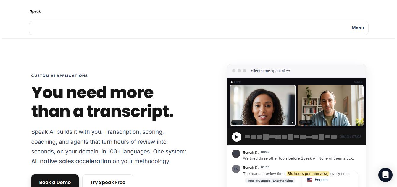 Speak AI preview
