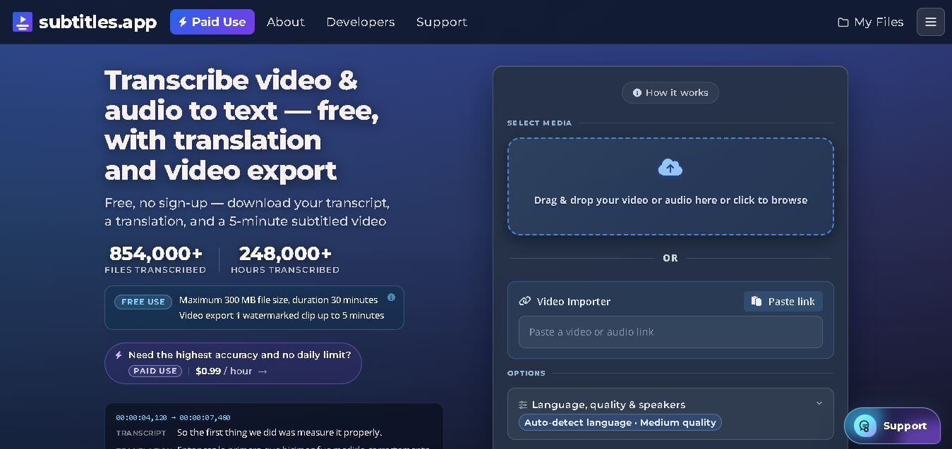 Subtitles.app preview