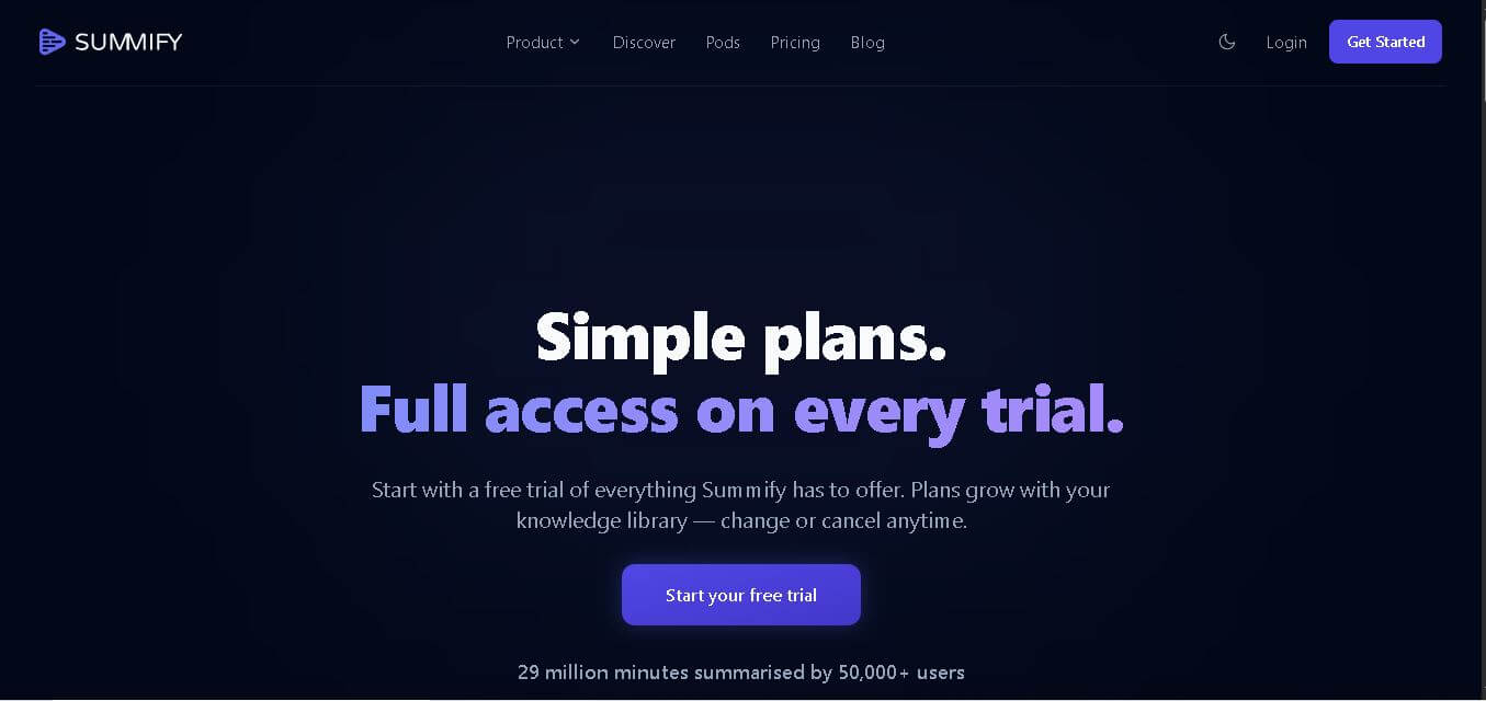 Summify preview