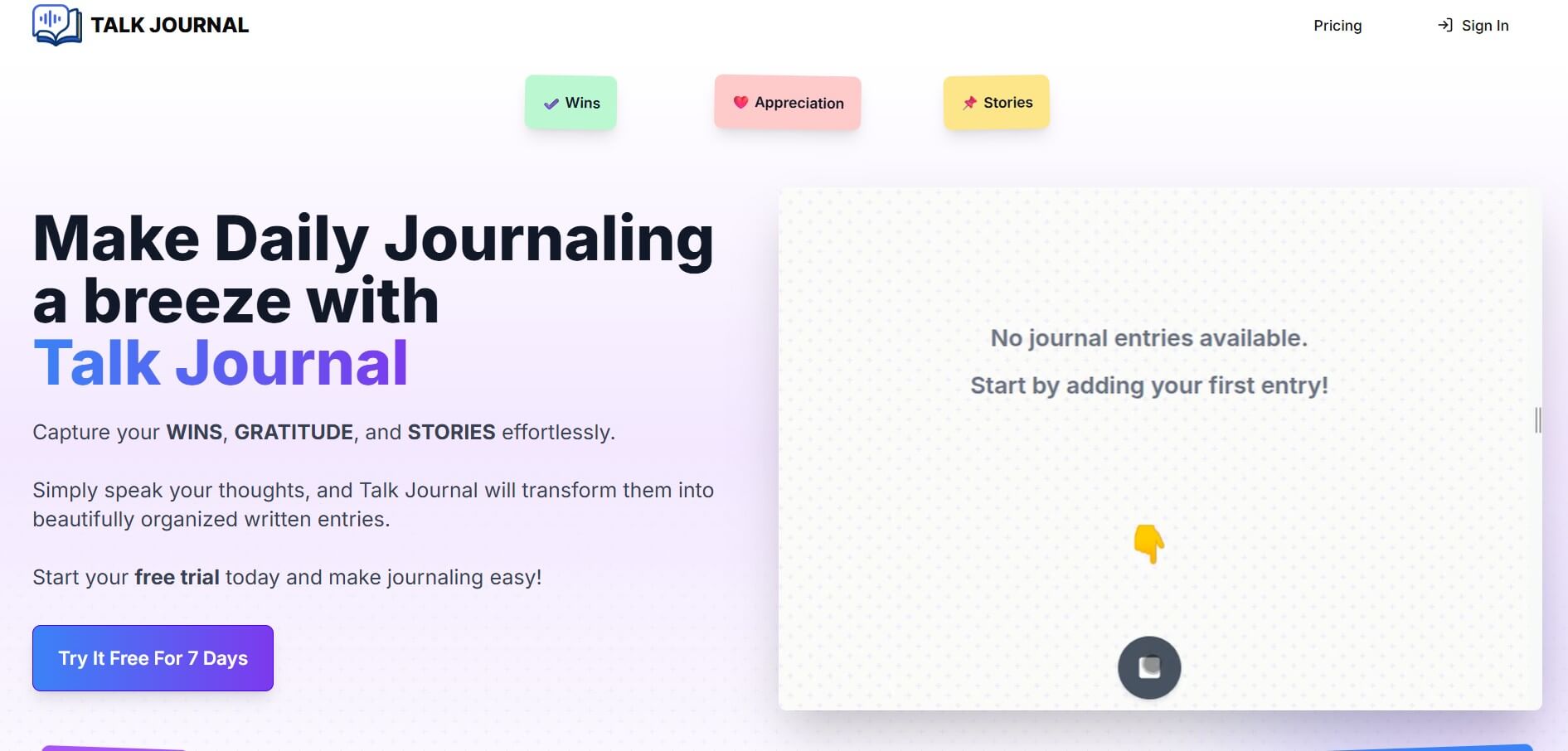 Talk Journal