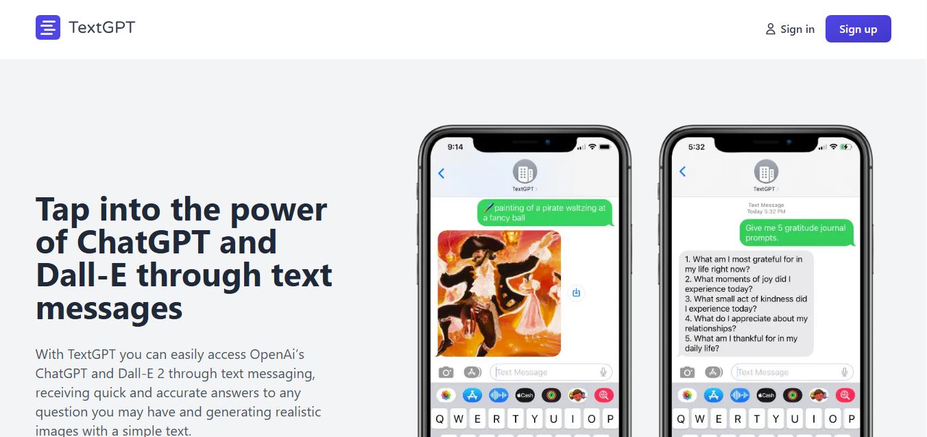 TextGPT preview