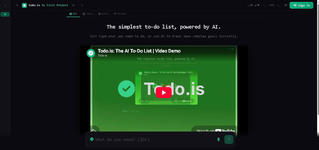 Todo.is preview