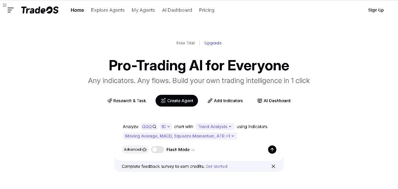 TradeOS AI preview