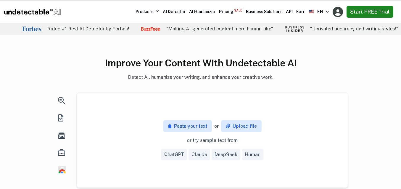 Undetectable AI preview