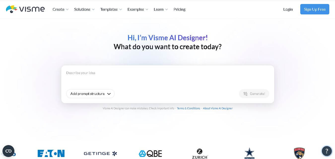 Visme preview