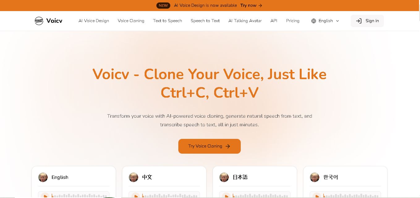 Voicv preview