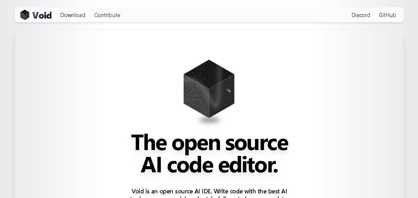 Void Editor preview