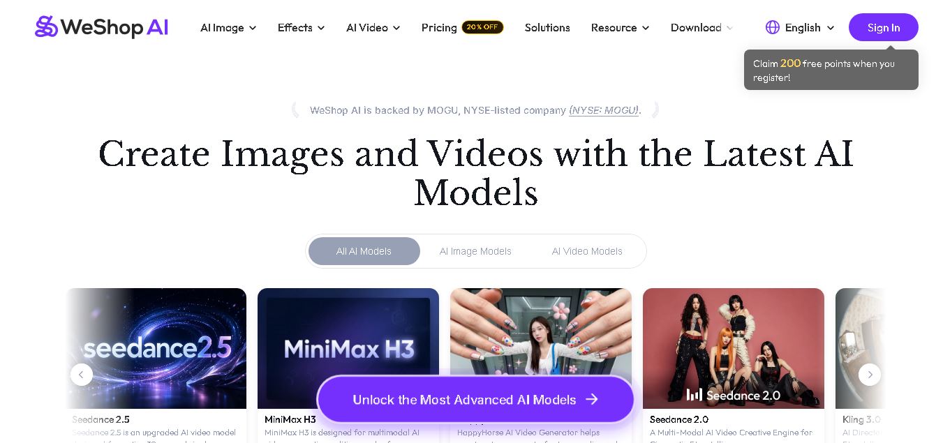 WeShop AI preview