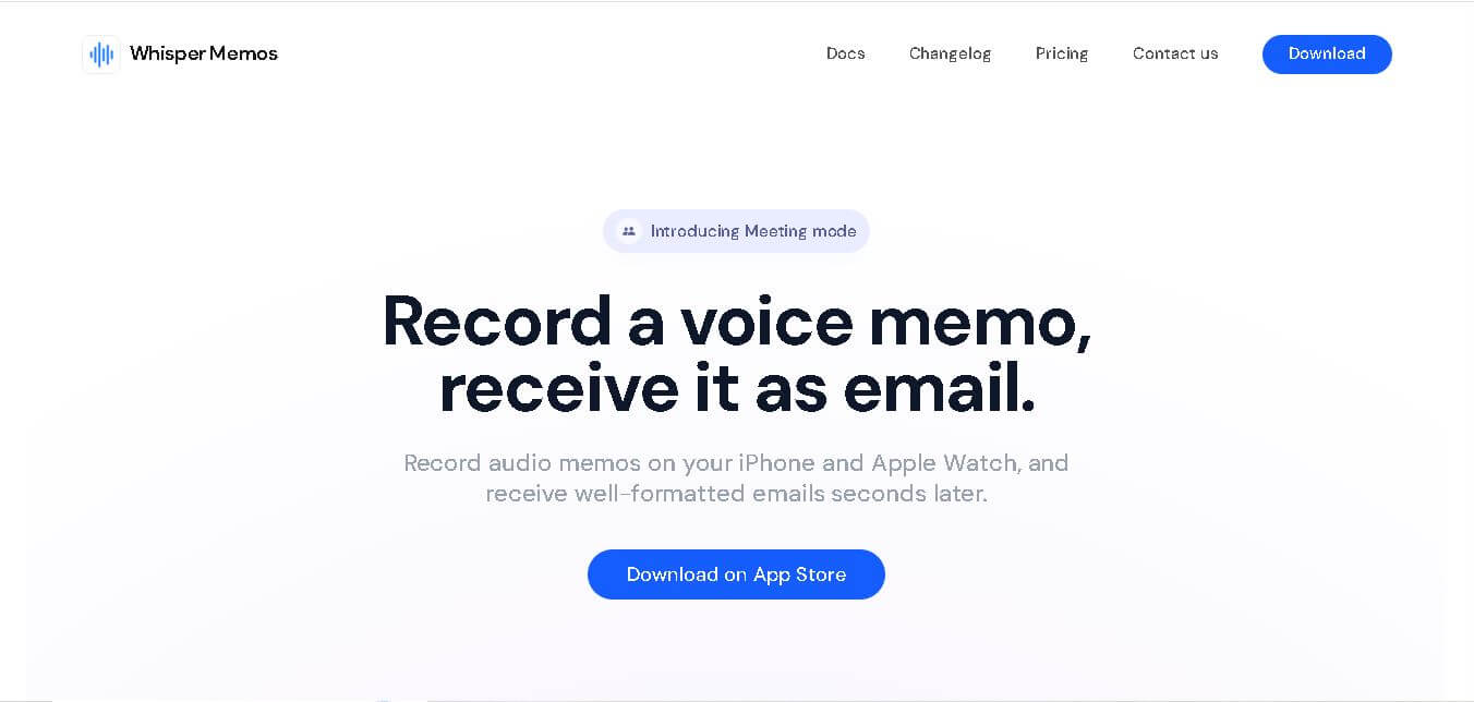 Whisper Memos preview