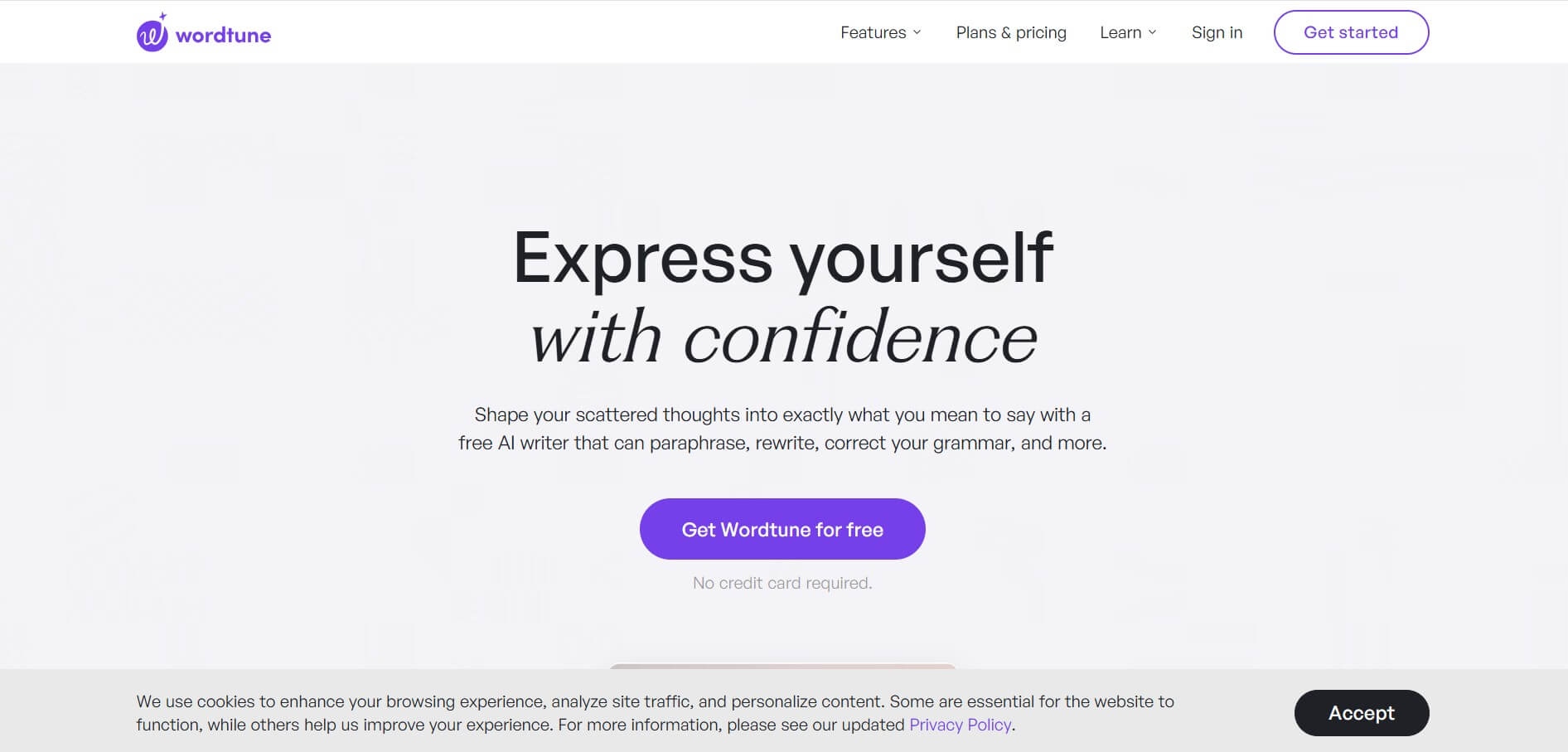 Wordtune featured screenshot