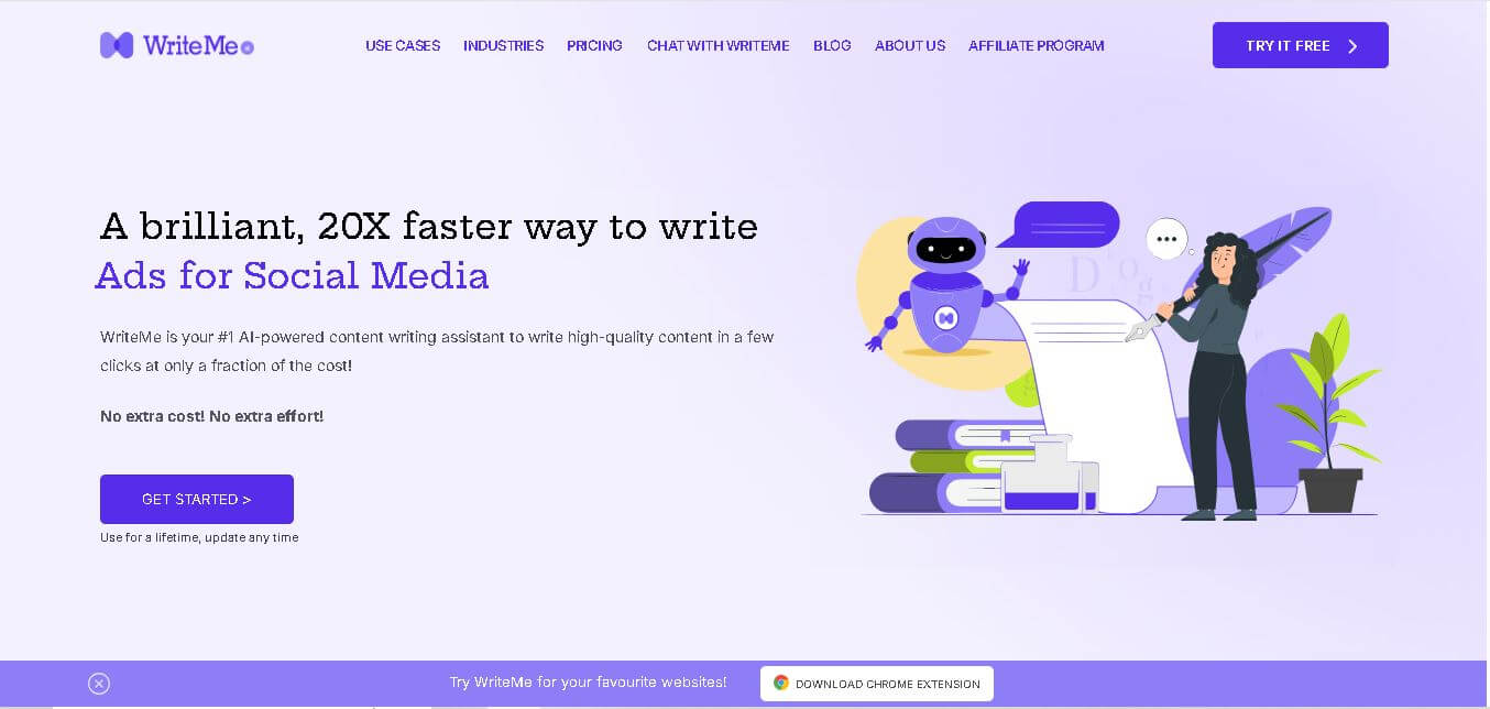 WriteMe.ai preview