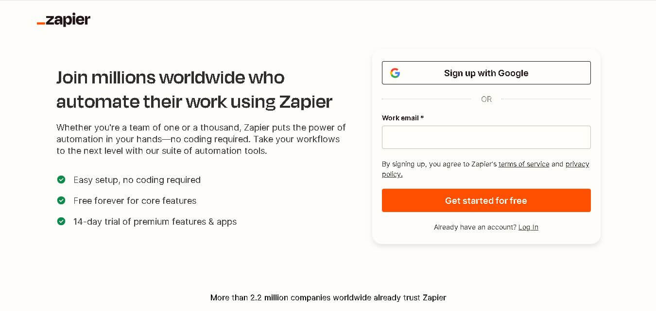 Zapier preview