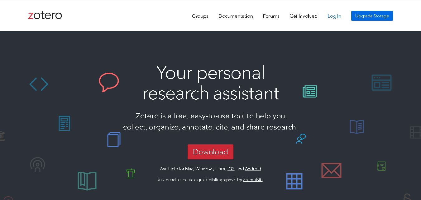 Zotero preview